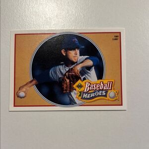 Baseball Heroes Trading Card of the hall of famer Nolan Ryan mint condition